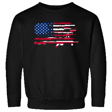 Discover American Flag Gun Sweatshirts