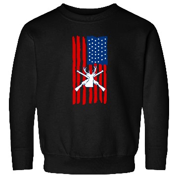 Discover American flag deer hunting Sweatshirts