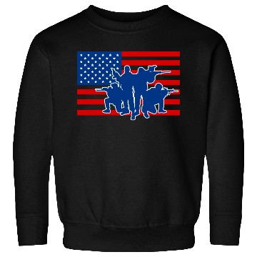 Discover Military Army Soldiers US Flag Sweatshirts