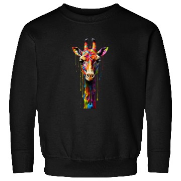 Discover Rainbow Giraffe Sweatshirts