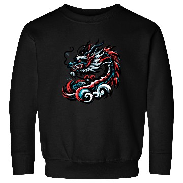 Discover Colorful Chinese Dragon Artwork Essentials Sweatshirts