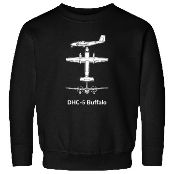 Discover Canada DHC-5 Buffalo Aircraft model Sweatshirts