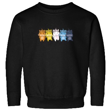 Discover Aroace Flag Pride Lgbtq Cute Unicorn Sweatshirts