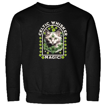 Discover CELTIC WHISKER MAGIC Feline Kitty Design Sweatshirts