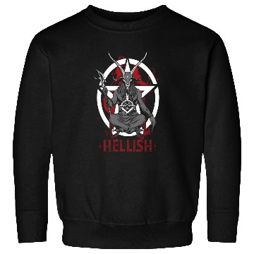 Discover Hellish Satan Baphomet Sweatshirts