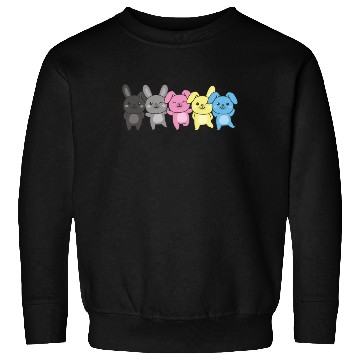Discover Polygender Flag Pride Lgbtq Bunny Sweatshirts