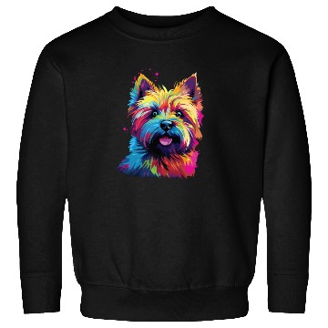Discover Watercolor Colorful Cairn Terrier Sweatshirts