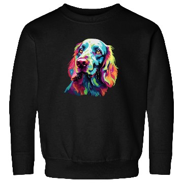 Discover Watercolor Colorful English Setter Sweatshirts