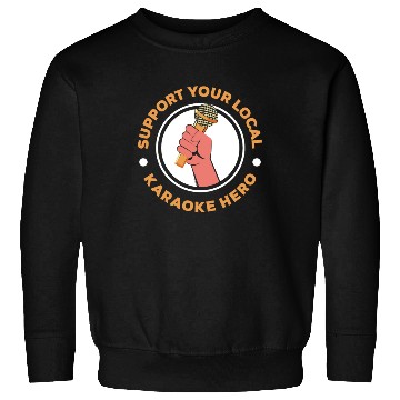 Discover Funny Karaoke Singer Singing Musician Karaoke Gift Sweatshirts