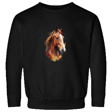 Discover Horse Photo realism body head Sweatshirts