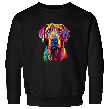 Discover Watercolor Colorful Rhodesian Ridgeback Sweatshirts