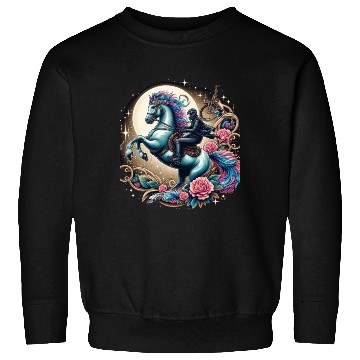 Discover Space Horse design Sweatshirts