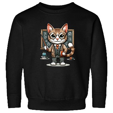 Discover Funny Teacher Cat Sweatshirts