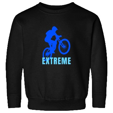 Discover Mountain Bike (blue and light blue design) Sweatshirts