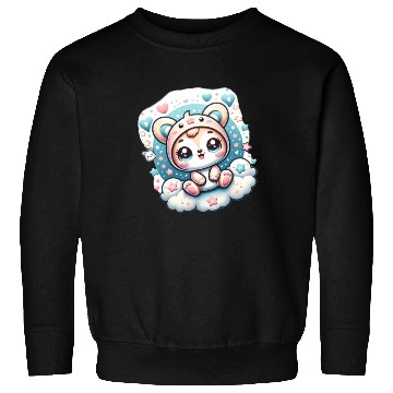 Discover Cloudy Cuddles: Playful Baby Panda Sweatshirts