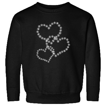 Discover Snow Hearts Snowflake Snowflakes Sweatshirts