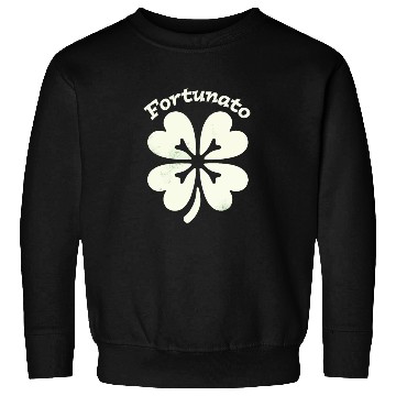 Discover Fortunato Emblem Distressed Four-Leaf Sweatshirts
