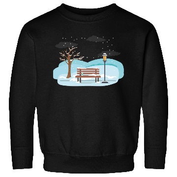 Discover Winter tree scene with spotlight Sweatshirts