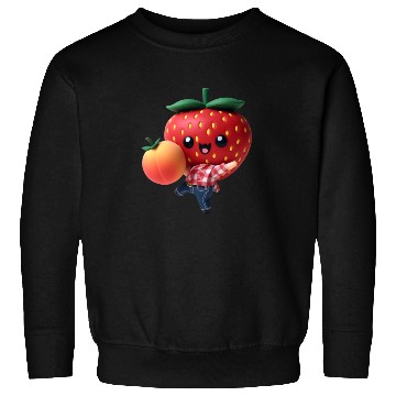 Discover Dancing strawberry with peach Sweatshirts