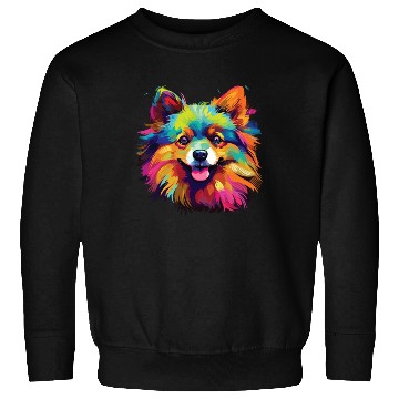 Discover Watercolor Colorful Pomeranian Sweatshirts