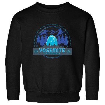 Discover YOSEMITE CALIFORNIA Natural Landmark Stamp Sweatshirts