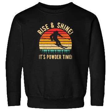 Discover Vintage Sunset 80s Ski Funny Cute Winter Retro Sweatshirts