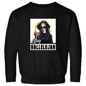 Discover Sexy Nun Drinks Alcohol Funny Saying Sweatshirts