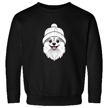 Discover Cute Pomeranian with hat Sweatshirts