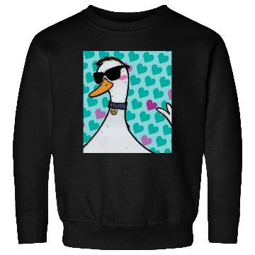 Discover 90s Raver Cartoon Duck, Party Animal, Kids Room Sweatshirts