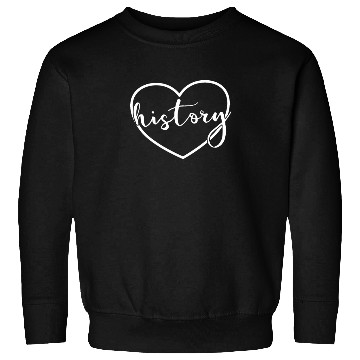 Discover History Heart Back To School History Teacher Sweatshirts