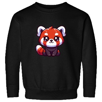 Discover Playful Red Panda Cartoon Sweatshirts