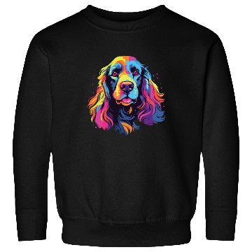 Discover Watercolor Colorful American Cocker Spaniel Sweatshirts