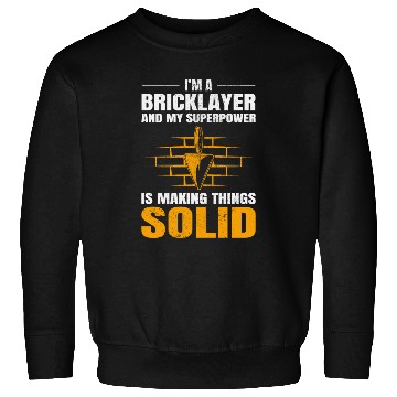 Discover Bricklayer Bricklaying Brick Mason Wall Builder Sweatshirts