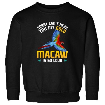 Discover Blue Macaw Gold Macaw Ornithologist Enthusiast Sweatshirts
