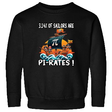 Discover Pi Day 3.14 Pirate Style Math Symbol Fun Design Sweatshirts