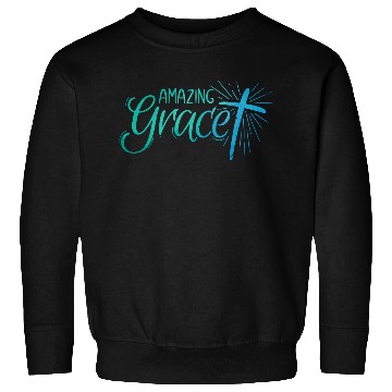 Discover Amazing Grace Lettering Sweatshirts