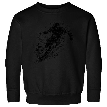 Discover Running Soccer Striker With Ball Sweatshirts