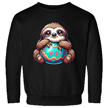 Discover Easter Sloth: Embrace and Easter Egg Sweatshirts