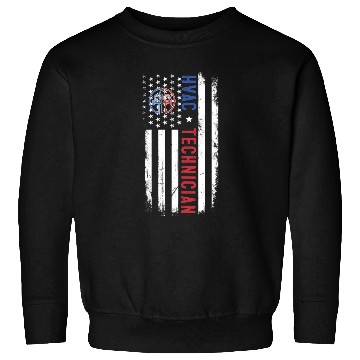 Discover HVAC Technician US American Flag HVAC Mechanic Eng Sweatshirts