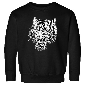 Discover Dark Angry Tiger Sideview Sweatshirts
