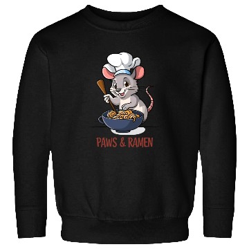Discover Paws and Ramen Funny Rat Animal Sayings Sweatshirts