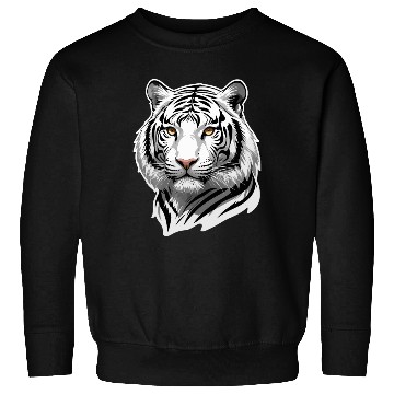 Discover Siberian Stare - Monochrome Tiger Essence Sweatshirts