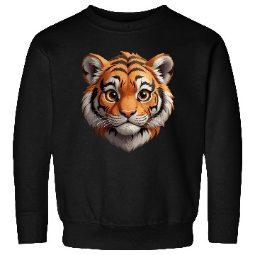 Discover Whimsical Wild Cub - Playful Tiger Sweatshirts