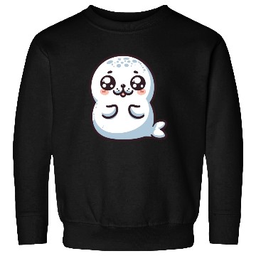 Discover Playful Seal Cartoon Sweatshirts