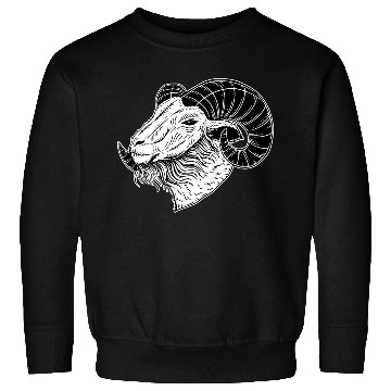 Discover Baphomet Goat Devil Horn Head Sweatshirts