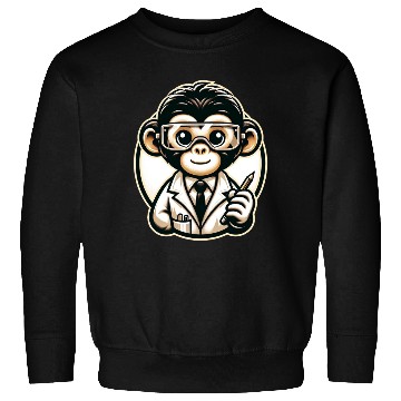 Discover Cute Monkey Scientist Sweatshirts