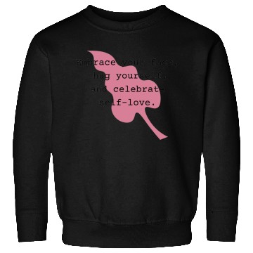 Discover Self-Love Affirmation Leaf Design Sweatshirts