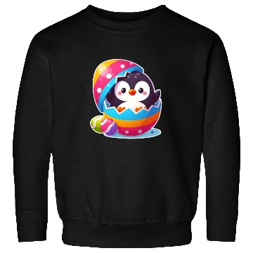 Discover Penguin hatches from colorful Easter egg Sweatshirts