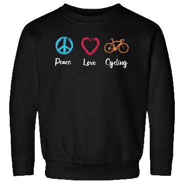 Discover Peace Love Cycling Sweatshirts