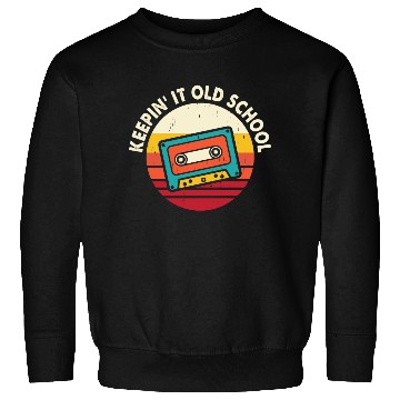 Discover Keepin it old school mixtape cassette Sweatshirts